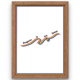 Poster O progresso não é linear.