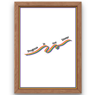 Poster O progresso não é linear.