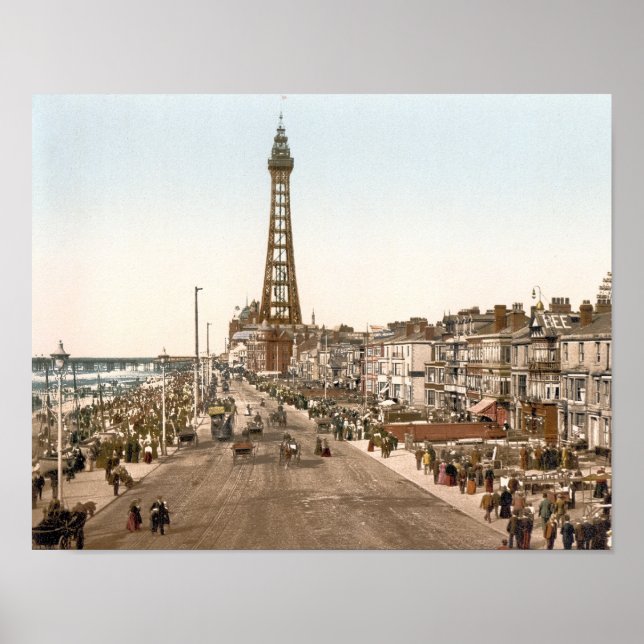 Pôster O Promenade, Blackpool, Inglaterra (Frente)