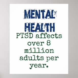 Poster O PTSD afeta mais de 8 milhões de adultos - Saúde 