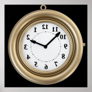 Poster O pulso de disparo do coelho branco engraçado