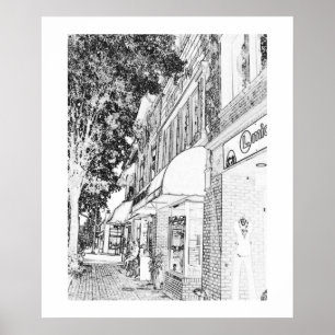 Poster O quadrado de Marietta compra a cidade pequena da