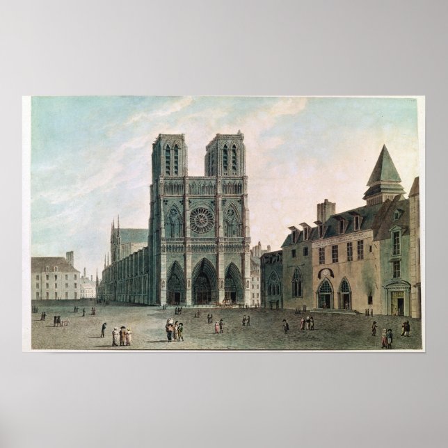 Pôster O Quadrado na Frente de Notre-Dame (Frente)