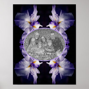 Poster O Quadro Da Flor Íris Japonês Cria A Sua Própria F