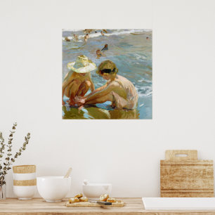 Poster O quadro do pé ferido de Joaquin Sorolla