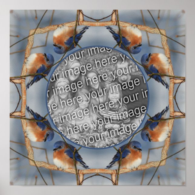 Poster O Quadro Natureza do Bluebird Cria a sua própria f (Frente)