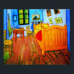 Poster O quarto de Vincent Van Gogh em Arles<br><div class="desc">O quarto de Vincent Van Gogh em Arles. Van Gogh é hoje um dos mais populares dos pintores Poste-impressionistas, embora não tenha sido muito apreciado em sua vida. Ele é famoso pela vitalidade excelente de seus trabalhos, que se caracterizam pelo uso expressivo e emocional de cores brilhantes e pela aplicação...</div>