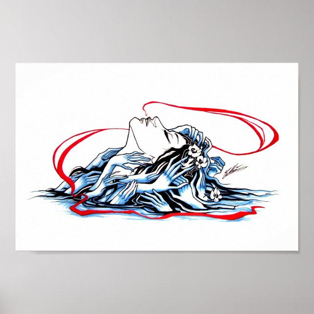 Pôster O que a água me deu (Frente)