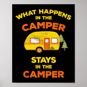 Poster O Que Acontece No Trailer Fica No Trailer Camping
