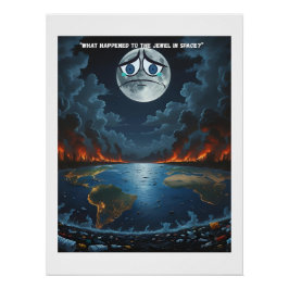 Pôster O que aconteceu com a Joia no Espaço? - Se A Lua