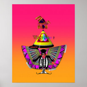 Poster O que agora colagem