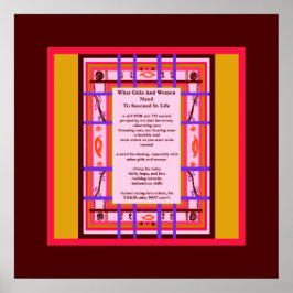 Pôster O Que As Raparigas E As Mulheres Precisam, Bem-Suc