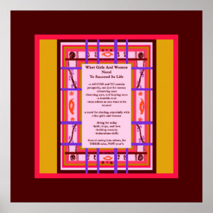 Pôster O Que As Raparigas E As Mulheres Precisam, Bem-Suc