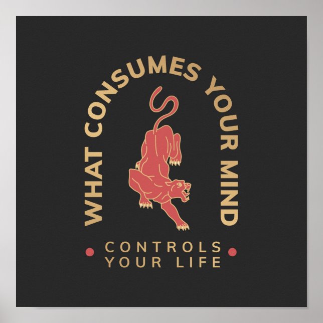 Poster O que consome você (Frente)