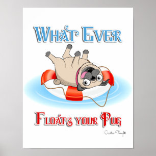 Poster O Que Disparar Seu Pug