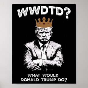 Poster O Que Donald Trump Faria Wwdtd Divertido President