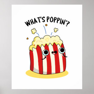 Poster O que é Poppin Cute Popcorn Pun