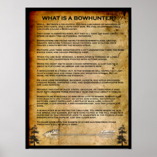 PÔSTER O QUE É UM BOWHUNTER