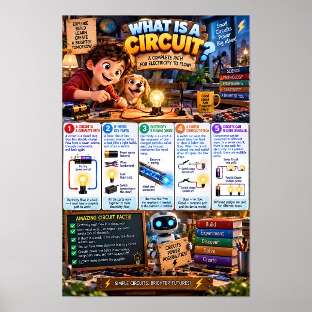 Poster O que É um Circuito Infográfico (Frente)