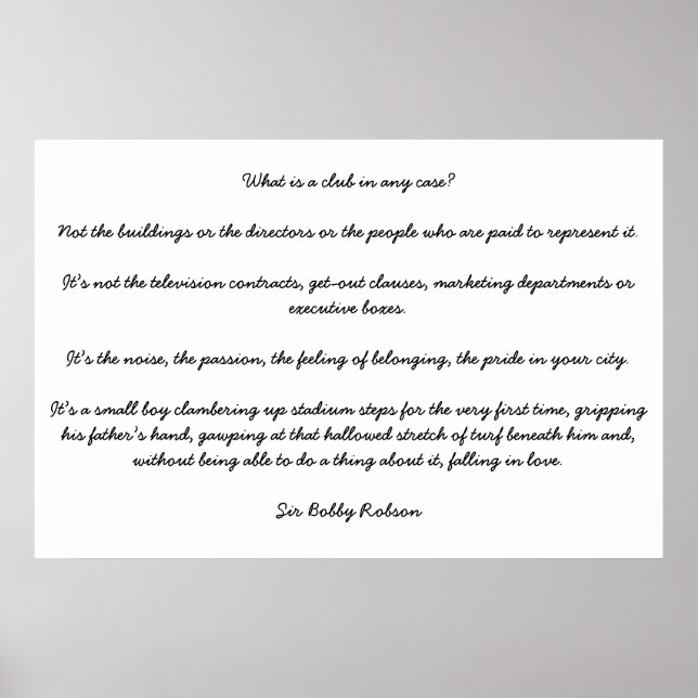 Pôster O que é um clube em qualquer caso? (Frente)