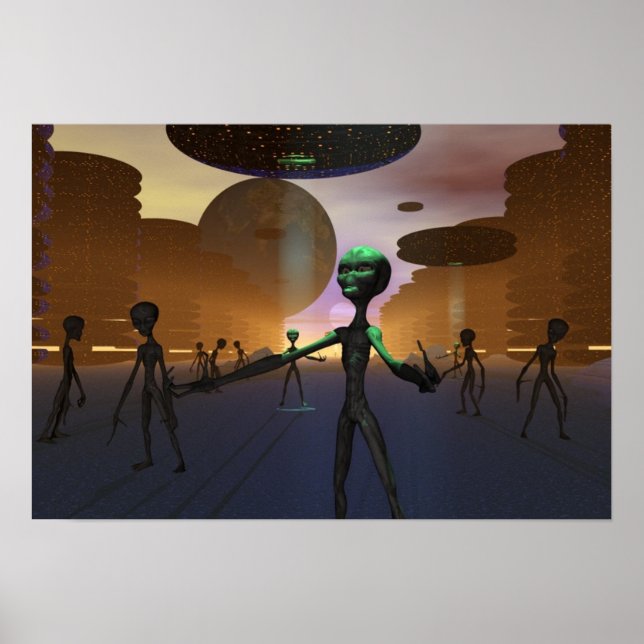 Pôster O que eles não nos dizem que aprenderemos Impressã (Frente)