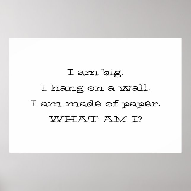 Pôster O que eu sou? (Frente)