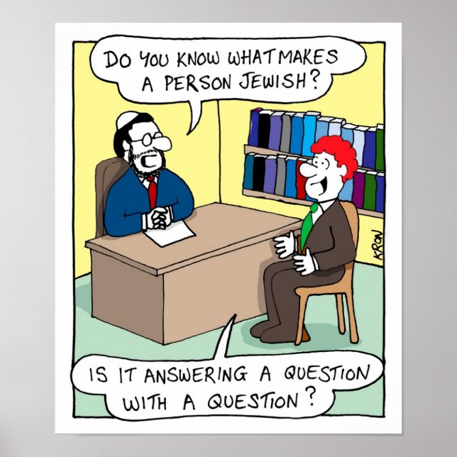 Pôster O que faz uma pessoa judia (Frente)