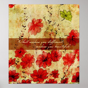 Pôster O que faz você diferente fá-lo bonito