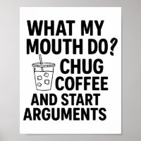 O Que Minha Boca Faz Beber Café E Começar Discussõ