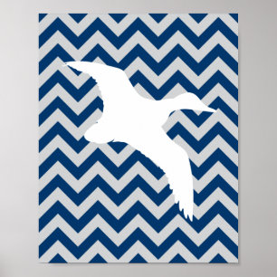 Poster O que os meninos são feitos de Chevron Print