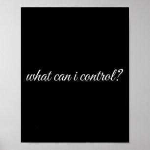 Poster O Que Posso Controlar, Terapia de Saúde Mental