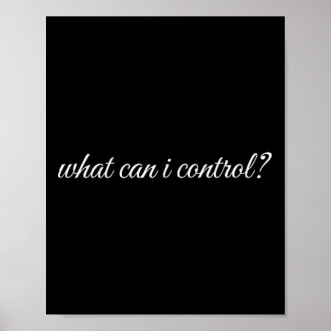 Poster O Que Posso Controlar, Terapia de Saúde Mental (Frente)