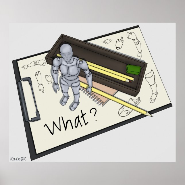 Poster O quê? Quando a arte é um artista (Frente)