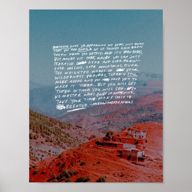 Pôster O que quer que acabe acontecendo aqui, (Frente)