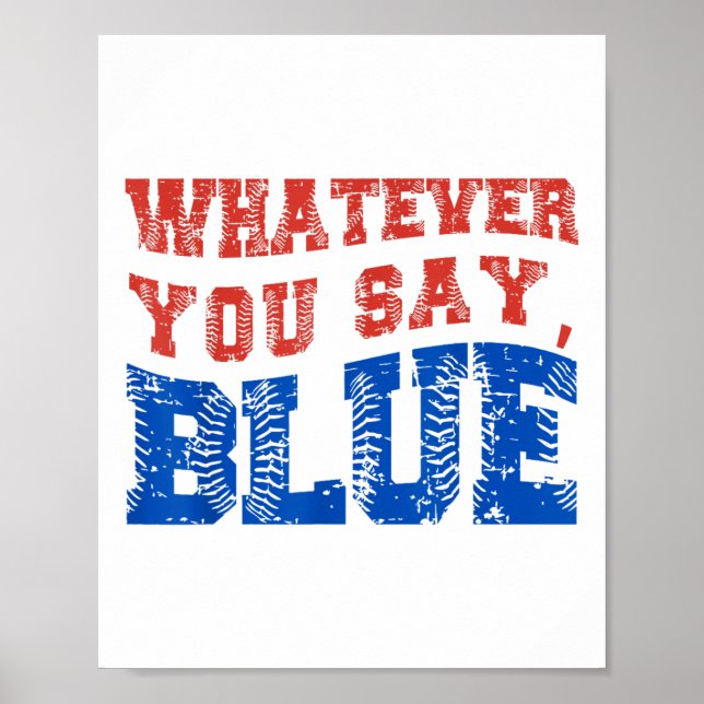 Poster O Que Quer Que Diga Azul, Bleba Fundinha (Frente)