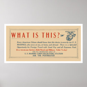 Poster O que são esses fuzileiros americanos?