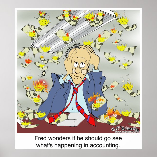 Pôster O que se passa na contabilidade? (Frente)