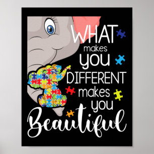 Poster O Que Te Torna Diferente Te Torna Belo - Aut
