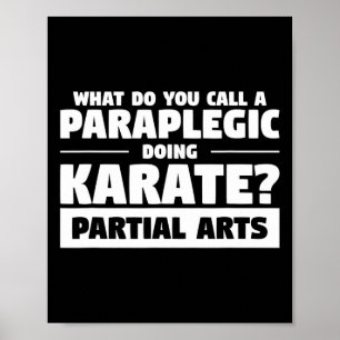 Poster O Que Você Chama De Paraplégico Fazendo Karate Par