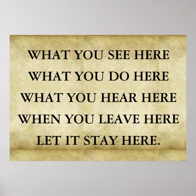 Pôster O que você vê aqui, o que você faz aqui, o que voc (Frente)