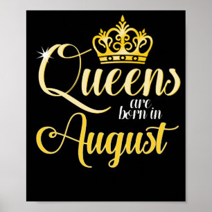 Poster O Queens é em agosto aniversário nascido da meni