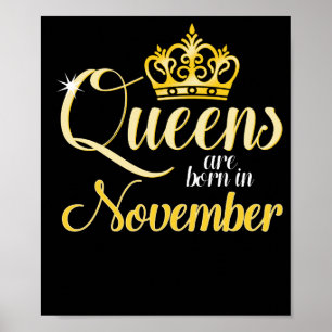 Poster O Queens é em novembro aniversário nascido da