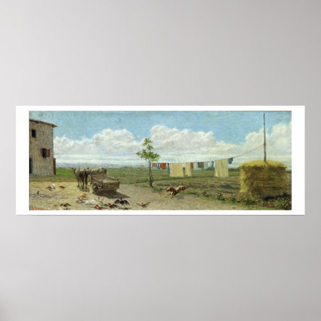 Pôster O quintal (óleo na canvas) (Frente)