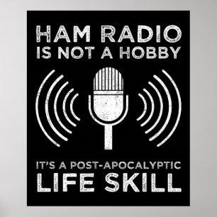 Poster O Rádio Ham Não É Um Hobby