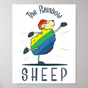 Poster O Rainbow Sheep LGBT