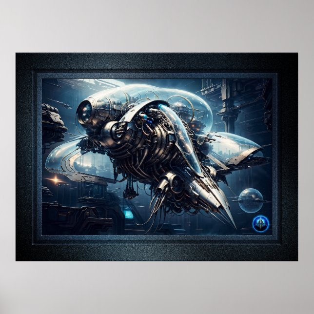 Poster O Raspian Dylove Drone AI Art de Xzendor7 (Frente)