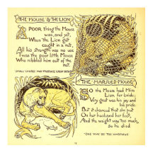 O Rato e o Leão Walter Crane