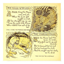 O Rato e o Leão Walter Crane