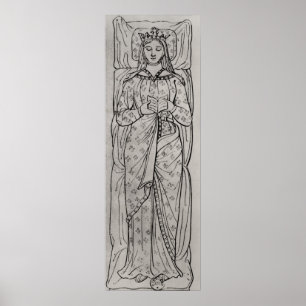 Pôster O Recumbant Eleanor de Aquitaine