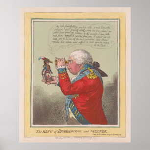 Poster O Rei de Brobdingnag, e Gulliver (1803)